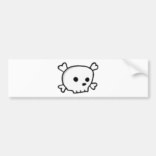 Wee piraatschedel bumpersticker