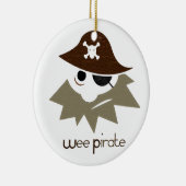 Wee Pirate Keramisch Ornament (Rechts)