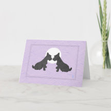 Wee Scottie Puppy Love Valentijn's Day op Lavendel