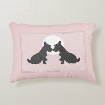 Wee Scotties Pink Puppy Love Accessole Pillow