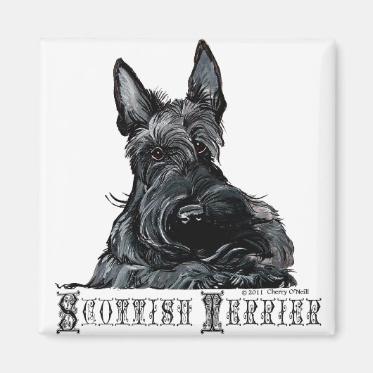Wee Scottish Terrier Magneet (Voorkant)