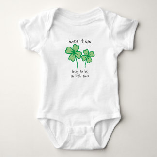 Wee Two-lucky om een Ierse tweeling te zijn - baby Romper