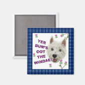 Wee Westie's Woorden van Wijsheid Magneet (Voorkant / Achterkant)