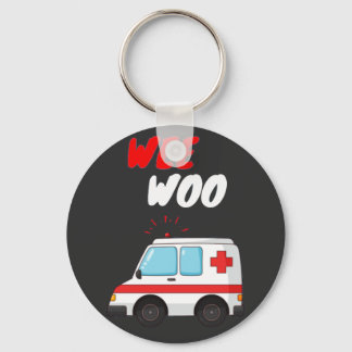 Wee Woo Ambulance AMR Funny EMS EMT Paramedic Gift Sleutelhanger