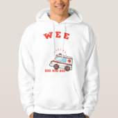 Wee Woo Boo Boo Bus Ambulance Funny EMT Hoodie (Voorkant)
