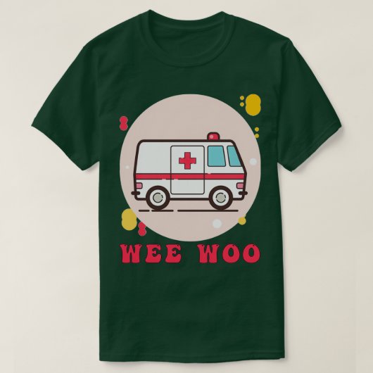 Wee Woo First Responder Ambulance Classic TShirt (Design voorkant)