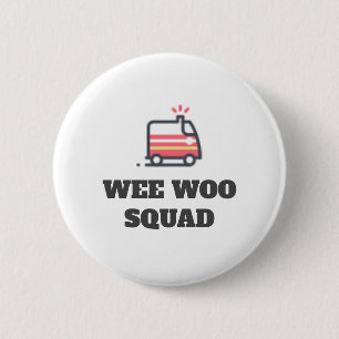 Wee Woo Squad, Ambulance Ronde Button 5,7 Cm