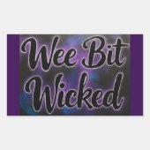 WeeBitWicked  Rechthoekige Sticker (Voorkant)