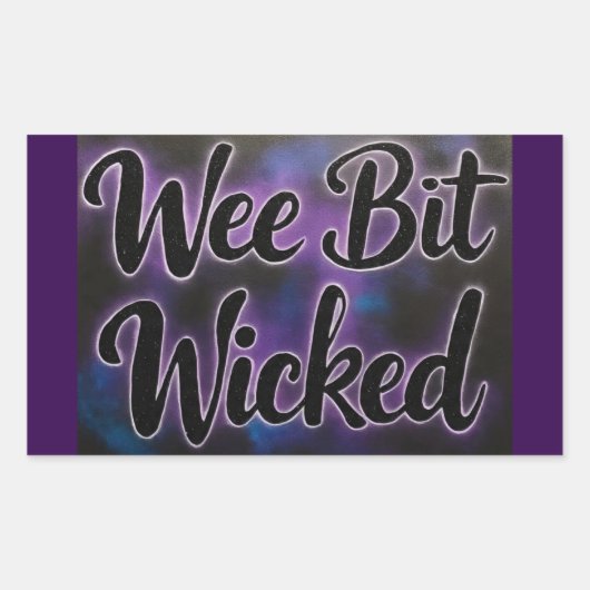 WeeBitWicked  Rechthoekige Sticker (Voorkant)