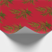 Weed Buds op Khaki-achtergrond Cadeaupapier (Hoek)
