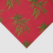 Weed Buds op Khaki-achtergrond Tissuepapier (Detail)