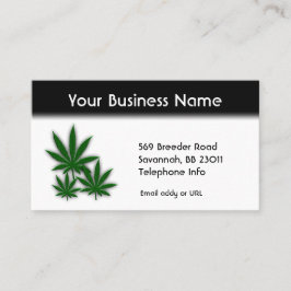 Weed Business, dubbelzijdig Visitekaartje