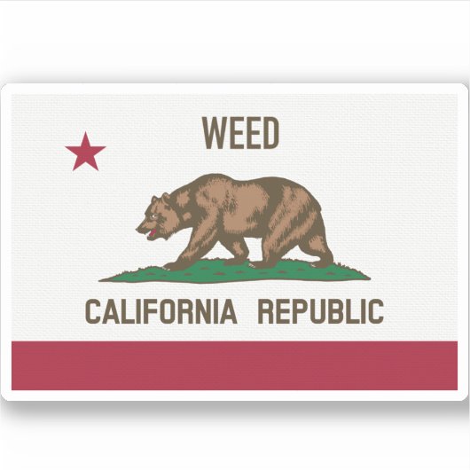Weed CA Sticker (Voorkant)