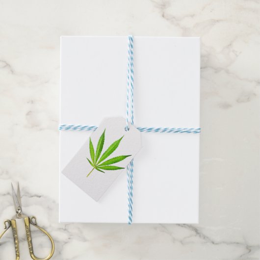 WEED LEAF CADEAULABEL (Met Touw)