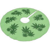Weed Leaf Kerstboom Rok (Gekanteld)