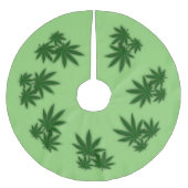 Weed Leaf Kerstboom Rok (Voorkant)