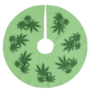 Weed Leaf Kerstboom Rok