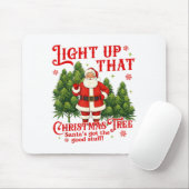 Weed Lover Smoking Light Up Christmas Tree  Muismat (Met muis)