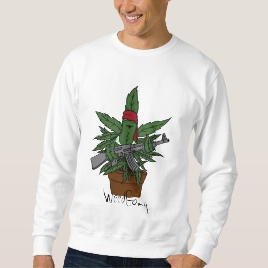 Weed plant sweatshirt by WeedGang (Devant)