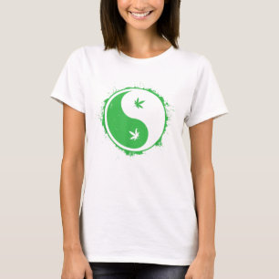 Weed Yin Yang T-shirt