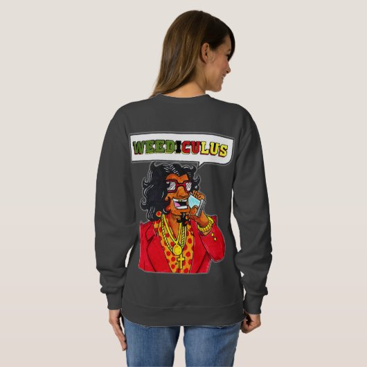 Weediculus Vrouwen Sweatshirt met lange mouwen (Achterkant volledig)