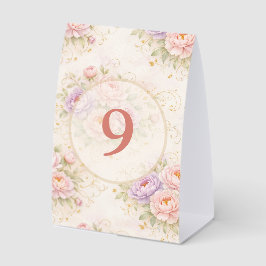 Weeding floral table number