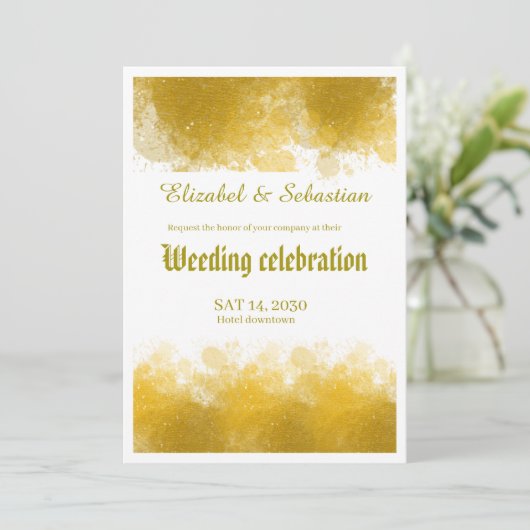 Weeding invitation (Debout devant)