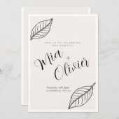 Weeding invitation  (Devant / Derrière)