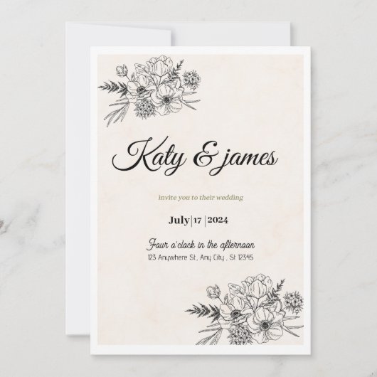 Weeding invitation (Devant)