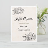 Weeding invitation (Debout devant)