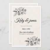 Weeding invitation (Devant / Derrière)