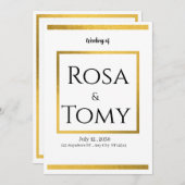 Weeding invitation (Devant / Derrière)