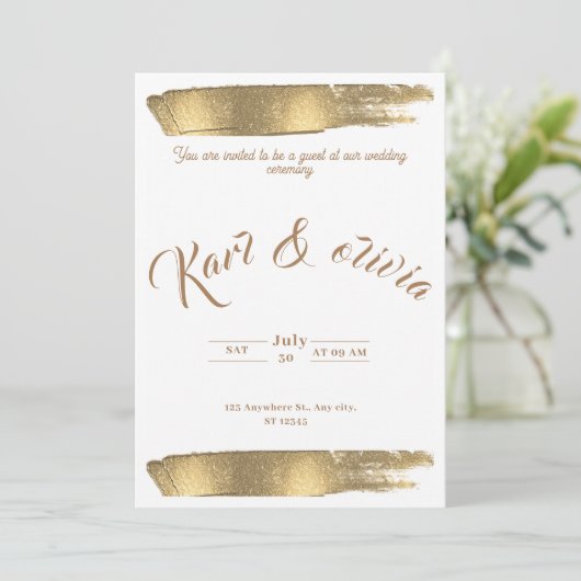 Weeding invitation (Debout devant)