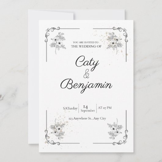 Weeding invitation (Devant)