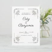 Weeding invitation (Debout devant)