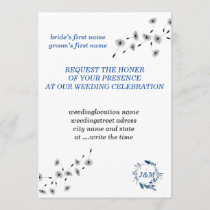 Weeding Invitation, 5 x 7 inch, Matte, Stan Simple Kaart