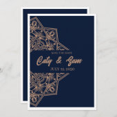 Weeding invitation mandala (Devant / Derrière)