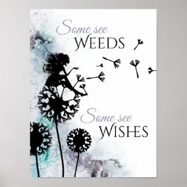 Weeds en gewas ~ Fairy en Dandelion Poster
