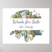Weeds voor verkoop vuile zeep poster (Voorkant)
