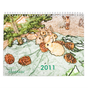 Weedscapes Bunny 2011 Agenda Kalender