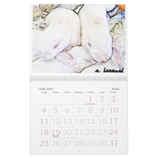 Weedscapes Bunny 2011 Agenda Kalender (Jan 2026)