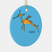 Weedy seadragon cartoon illustratie keramisch ornament (Rechts)