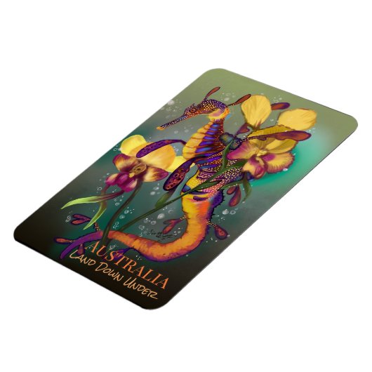 Weedy Seadragon met Orchids Magneet (Linkerzijde)