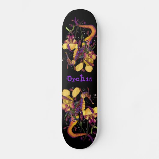 Weedy Seadragon met Orchids Skateboard (Voorkant)