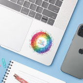 WEEF JE WISDOM STICKER (Laptop met iPhone)