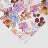 Weefpapier - Heldere waterverf bloemen Tissuepapier (Detail)