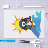 Weefpapier Surfer Penguin Tissuepapier (Craft)