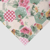 Weefpapier voor behang met hexagon tissuepapier (Detail)