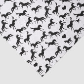 Weefpapier voor kleine zwarte paarden tissuepapier (Detail)