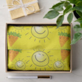 Weefpapierwortelen Sun Yellow Vegan Tissuepapier (Geschenk)